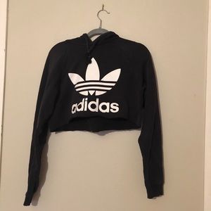 Adidas crop hoodie
